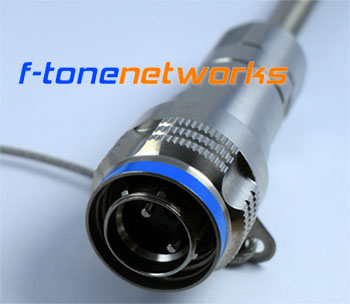 MPO多芯金属防水RMC光纤跳线（IP67防水品级，，，，，，装备基站专用）